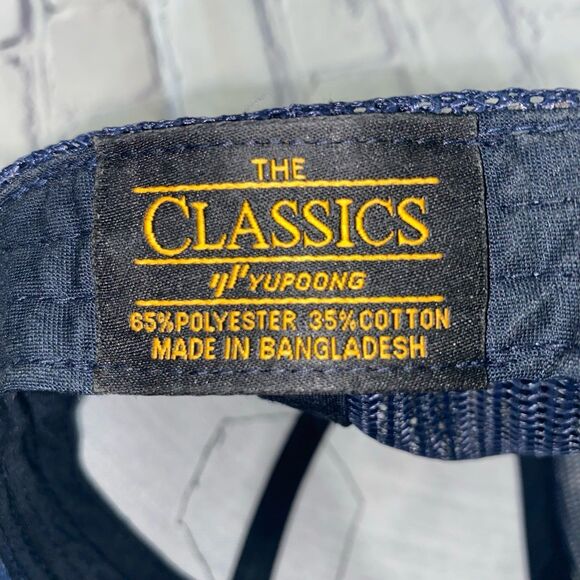 The Classics of Yupoong Cap Hat Unisex Snapback Blue Patch Logo SA Company Cap - Picture 7 of 8